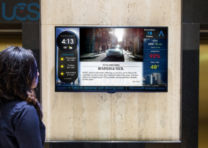 quảng cáo lcd trong thang máy