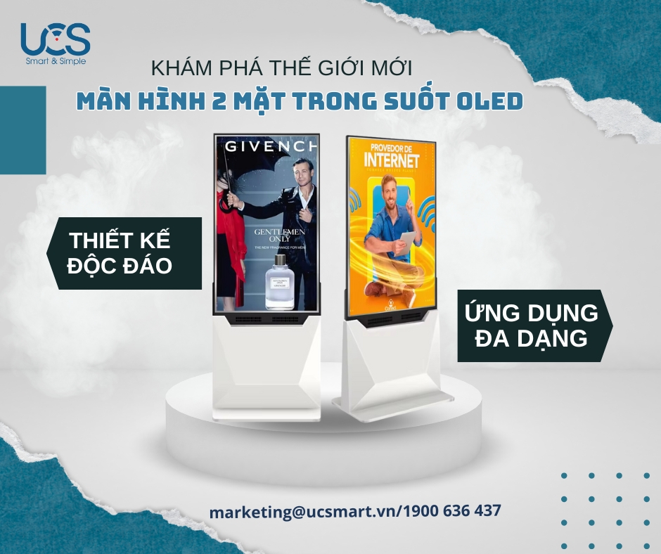 Màn hình 2 mặt trong suốt