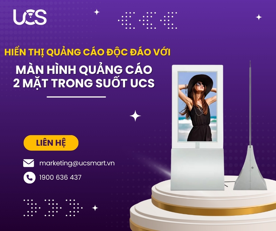 Màn hình 2 mặt trong suốt